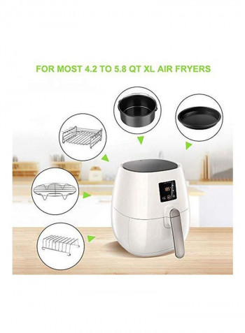 9-Piece Air Fryer Accessories Set Black