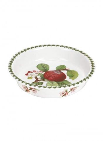 Pomona Round Shape Dish White/Red/Green 9inch