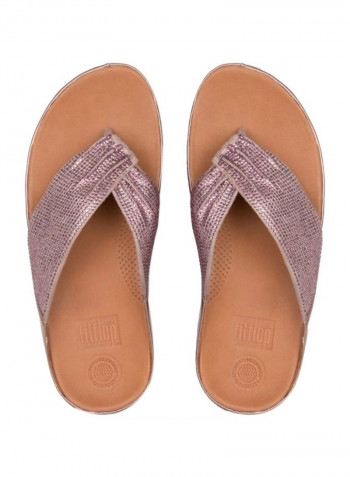Twiss Crystal Casual Sandals Oyster Pink