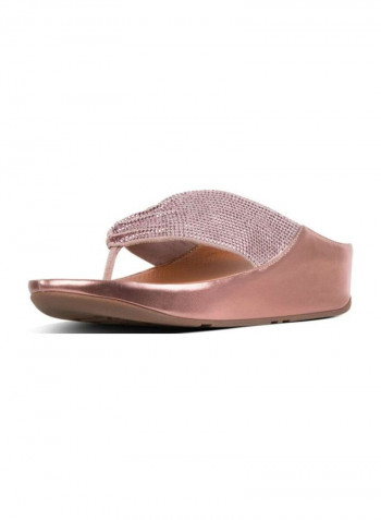 Twiss Crystal Casual Sandals Oyster Pink