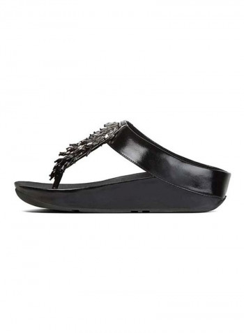 Rumba Ombre Thong Sandals Black