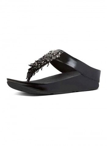 Rumba Ombre Thong Sandals Black
