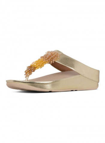 Rumba Ombre Toe Thongs Sandals Platino