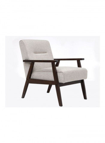 Arica 1-Seater Sofa Grey/Brown 62x80x60centimeter