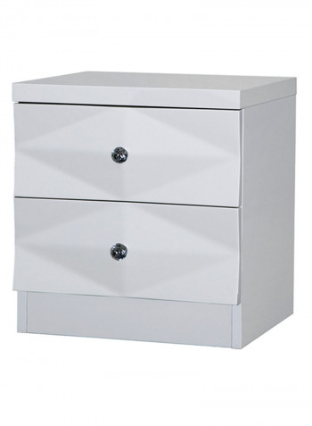 Delmonte Nightstand White 43x46x42centimeter