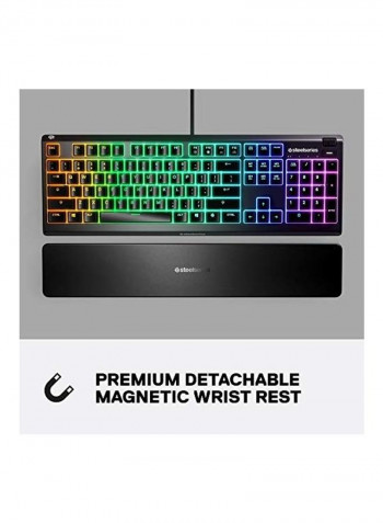 Premium Magnetic Wrist Rest Apex 3 RGB Gaming Keyboard