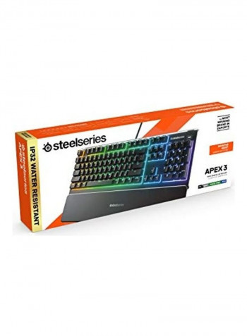 Premium Magnetic Wrist Rest Apex 3 RGB Gaming Keyboard