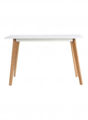 Windsor Dining Table White/Beige 120x75x80centimeter