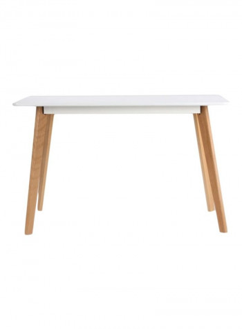 Windsor Dining Table White/Beige 120x75x80centimeter