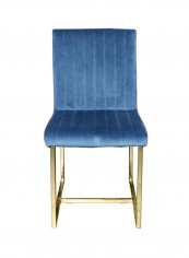 Dazzling Dining Chair Blue/Golden