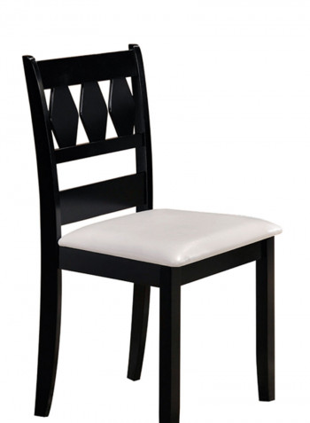 3-Piece Net Dining Set Black/White