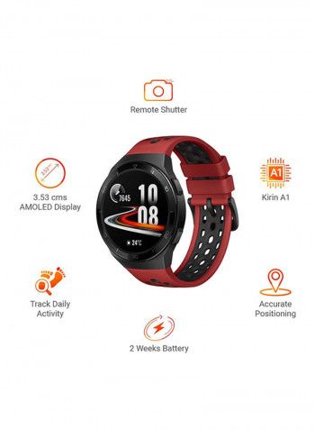 Huawei Watch GT 2e Sport, 46mm, Sp02 supported, Lava Red