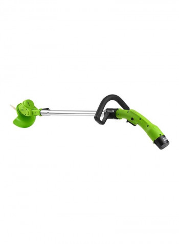 Rechargeable Electric Lawn Mower Silver/Green 2.218kg