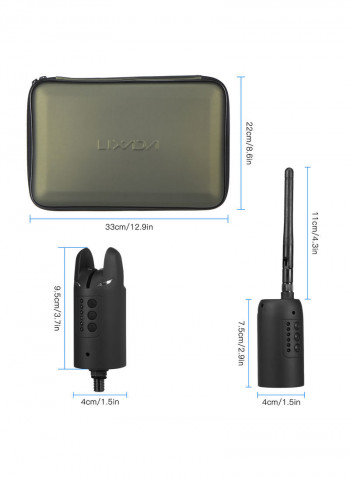 Wireless Digital Fishing Alarm Set 34.5*5.5*22cm