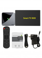 Decoding UHD 4K Smart TV Set Top Box With Accessory A95X F3 AIR Black/White
