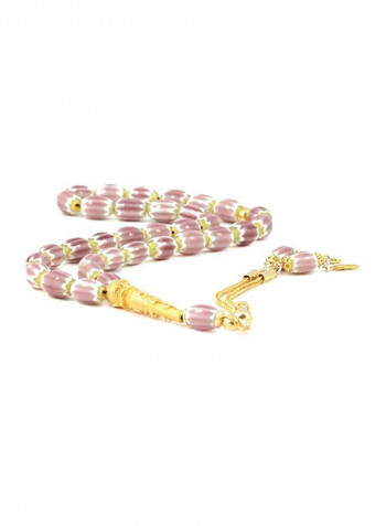 Islamic Prayer Beads Sebha Natural Murano Glass