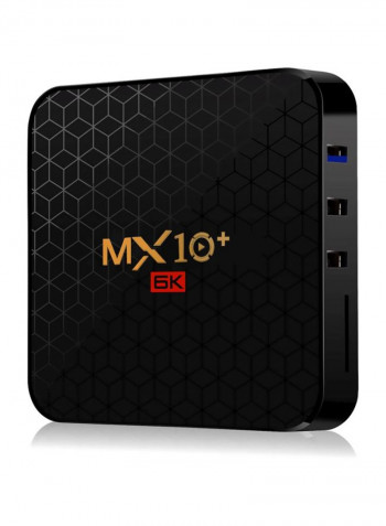 MX10 Plus Smart Android 9.0 TV Box With Remote Control MX10 Plus Black
