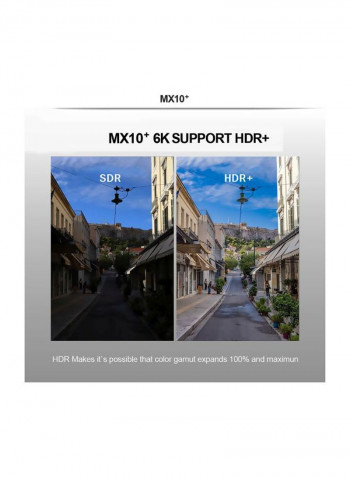 MX10 Plus Smart Android 9.0 TV Box With Remote Control MX10 Plus Black