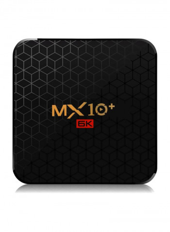 MX10 Plus Smart Android 9.0 TV Box With Remote Control MX10 Plus Black