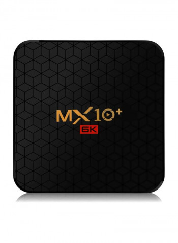MX10 Smart Android TV Box With Remote Control MX10 Plus Black