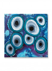 Abstract Painting Wall Art Canvas Blue 60x60centimeter