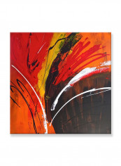 Abstract Painting Wall Art Canvas Red 60x60centimeter