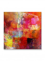 Abstract Painting Wall Art Canvas Red 60x60centimeter