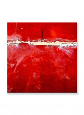 Abstract Painting Wall Art Canvas Red 60x60centimeter