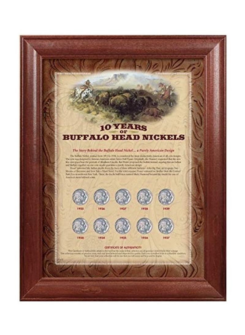 10 Years Of Buffalo Nickels 16X14X2inch
