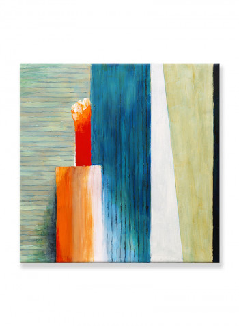 Abstract Painting Wall Art Canvas Blue 60x60centimeter