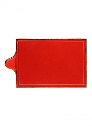 Seasons Cheese Plate Red