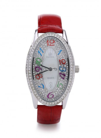 Women's 22K Gold Plated With Crystal Analog Watch P-21735