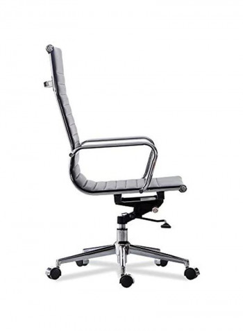 Swivel Office Chair Black/Silver 57x47x10cm