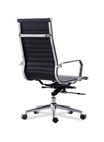 Swivel Office Chair Black/Silver 57x47x10cm