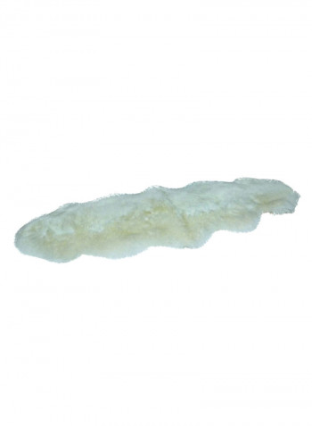 Twin Sheep Skin Rug Ivory 189x60centimeter
