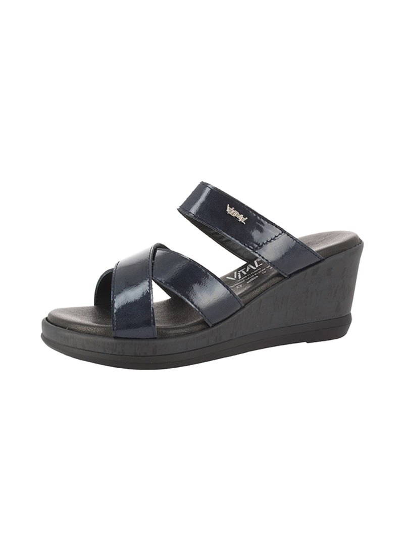 Casual Wedge Sandals Blue