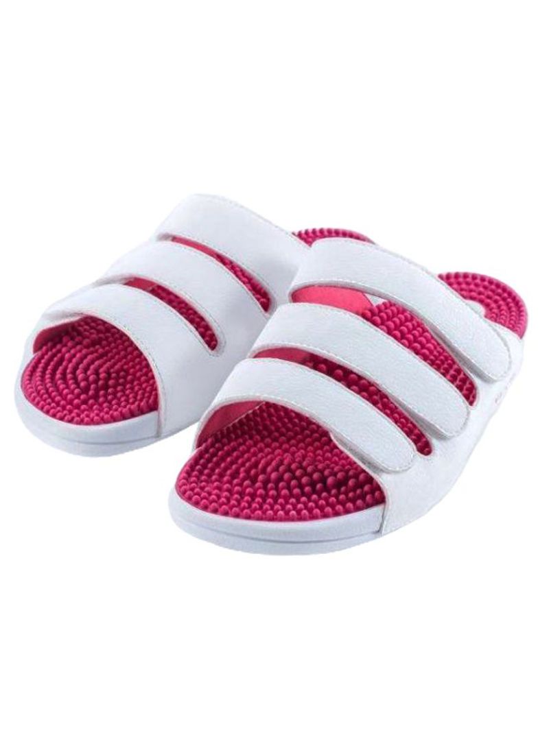 Japanese Massager Iyashi Sandals Pink/White