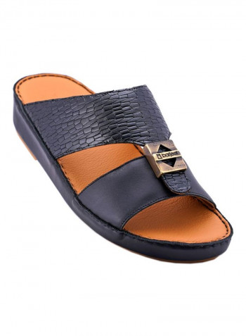 Slip On Arabic Sandals Black