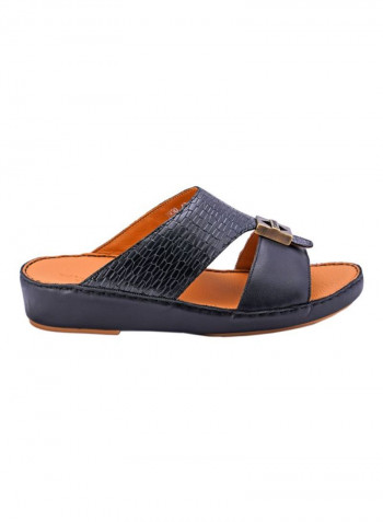 Slip On Arabic Sandals Black