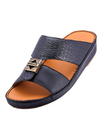 Slip On Arabic Sandals Black