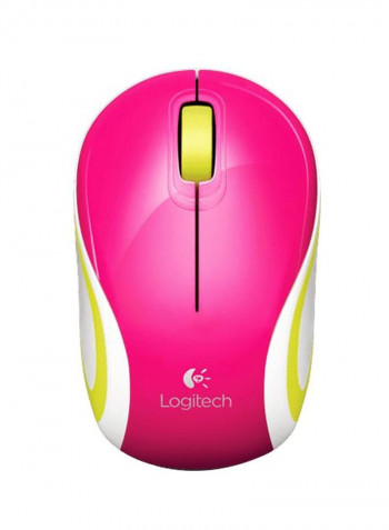 M187 Wireless Optical Mini Mouse Pink/White/Yellow