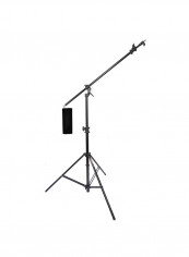 Photo Studio Video Boom Stand And Sandbag 395cm Black