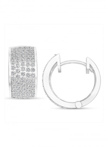 925 Sterling Silver Zircon Studded Earrings