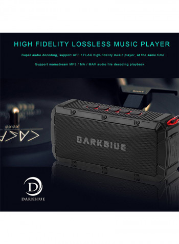 Ultra Outdoor Portable Wireless Bluetooth Speaker Black
