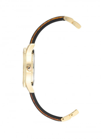 Women's Leather Analog Watch JC1114BKGD