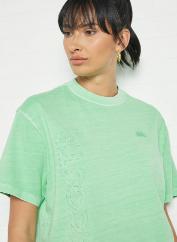 Logo Oversized T-Shirt Green
