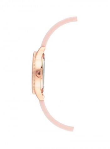 Women's Leather Analog Watch JC1114RGLP