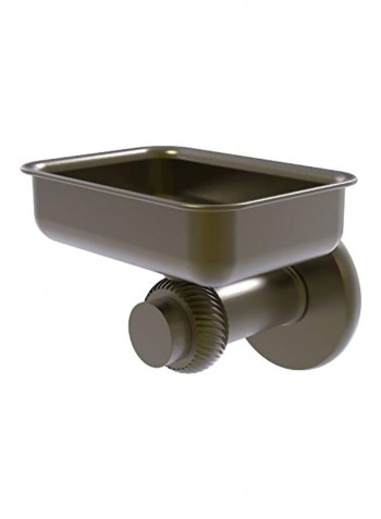 Mercury Collection Brass Soap Dish Gold 4.5x3.5x3inch
