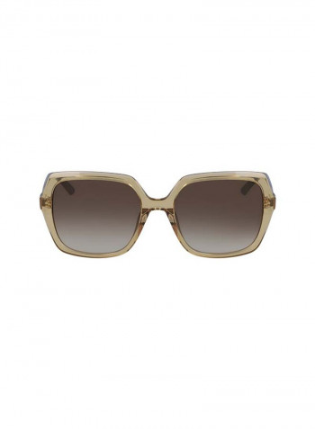 Women's Full Rimmed Square Frame Sunglasses - Lens Size: 57 mm
