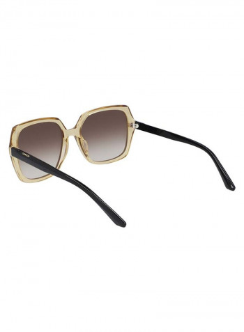 Women's Full Rimmed Square Frame Sunglasses - Lens Size: 57 mm